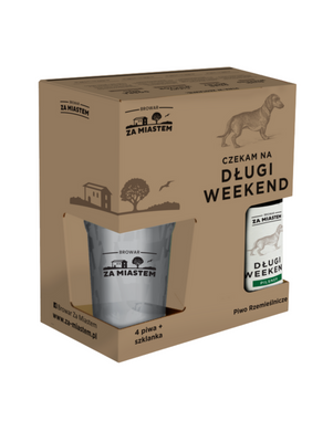 Browar Za Miastem: Europa zestaw piw 4 x 500 ml ze szklanką 