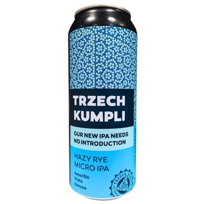 Trzech Kumpli: Hazy Rye Micro IPA - puszka 500 ml