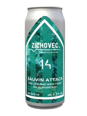 Rodinný Pivovar Zichovec: Sauvin Attack 14 - puszka 500 ml