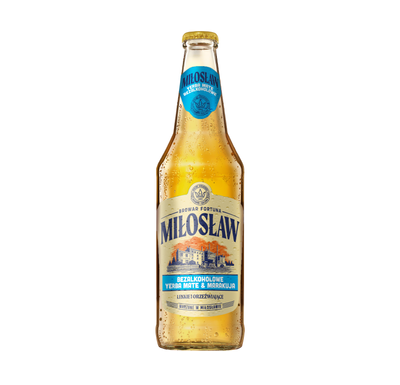 Miłosław Bezalkoholowe Yerba Mate & Marakuja - butelka 500 ml