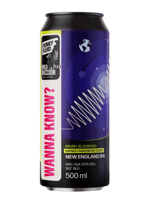 Funky Fluid x Wild Racoon: Wanna Know? - puszka 500 ml