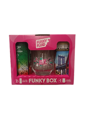 Funky Fluid: Zestaw 2x puszka 500 ml + szklanka