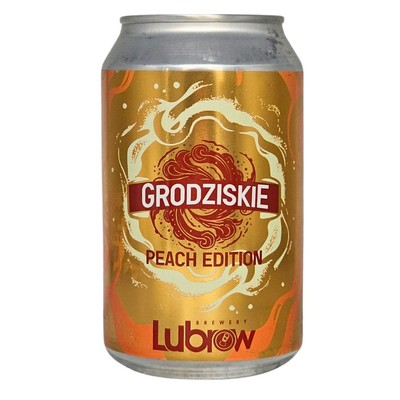 Lubrow: Piwo Grodziskie Peach - puszka 330 ml