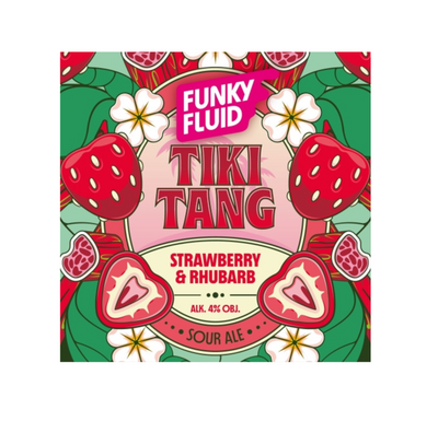 Funky Fluid: Tiki Tang Strawberry & Rhubarb - butelka 500 ml