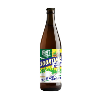 Maryensztadt: Sourtime Frozen Yogurt Jagoda & Banan & Pistacja - butelka 500 ml