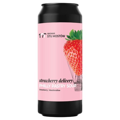 Browar Stu Mostów: Strawberry Delivery - puszka 440 ml