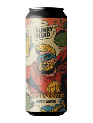 Funky Fluid: Hoppy Comics Super Sauvin - puszka 500 ml
