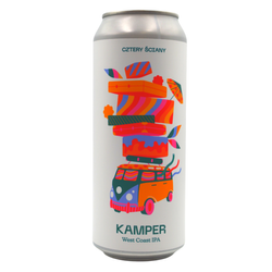 Browar Cztery Ściany: Kamper West Coast IPA - puszka 500 ml