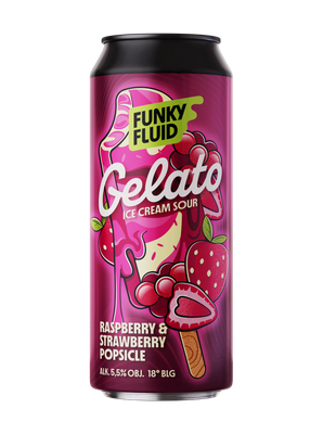 Funky Fluid: Rasberry i Strawberry Popsicle - puszka 500 ml