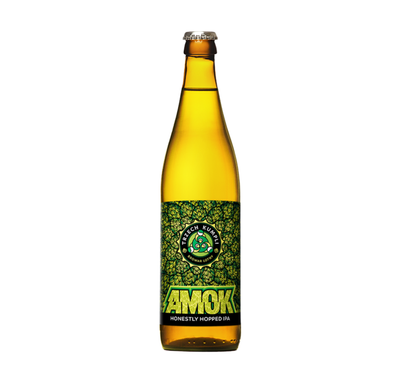 Browar Trzech Kumpli: Amok Honestly Hopped IPA - butelka 500 ml	
