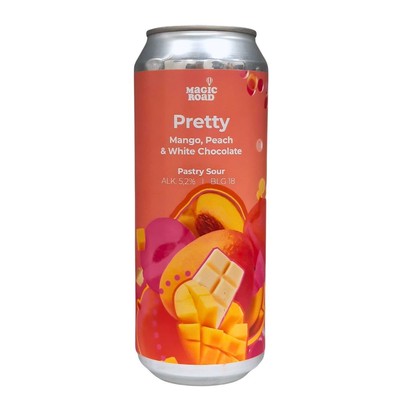 Magic Road: Pretty Mango Peach White Chocolate - puszka 500 ml