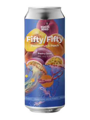 Magic Road: Fifty Fifty Passionfruit & Peach - puszka 500 ml