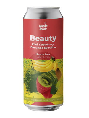 Magic Road: Beauty Kiwi & Strawberry & Banana & Spirulina - puszka 500 ml