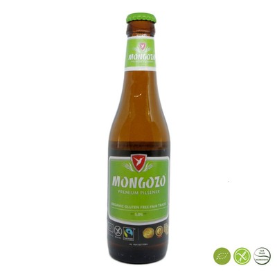 Huyghe Brewery: Piwo bezglutenowe Mongozo Premium Pilsener - butelka 330 ml