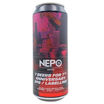 Nepomucen: 7 Beers for 7th Anniversary / Labelling Pastry Sour - puszka 500 ml